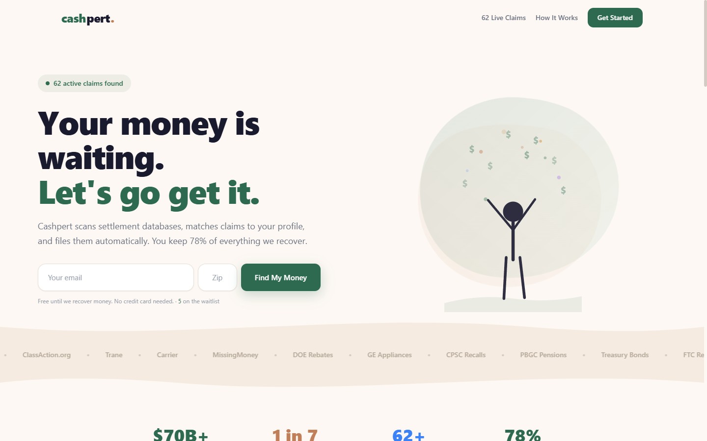 cashpert.com live screenshot