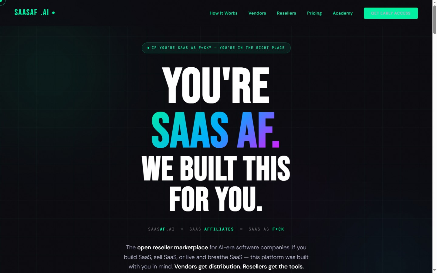 saasaf.ai live screenshot
